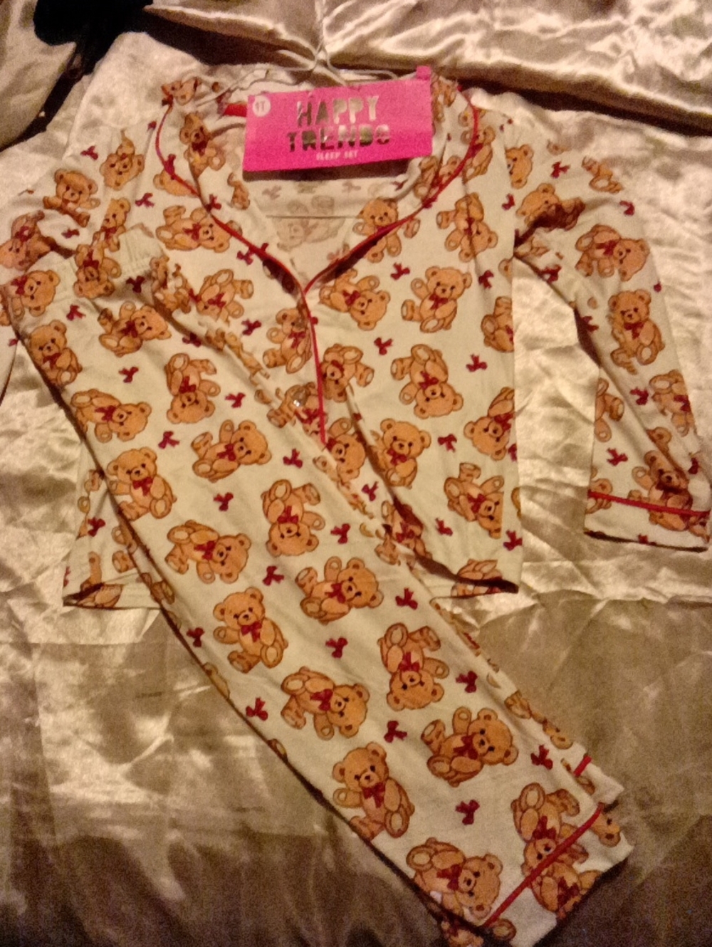 Soft, Comfy Pj's With Bears.